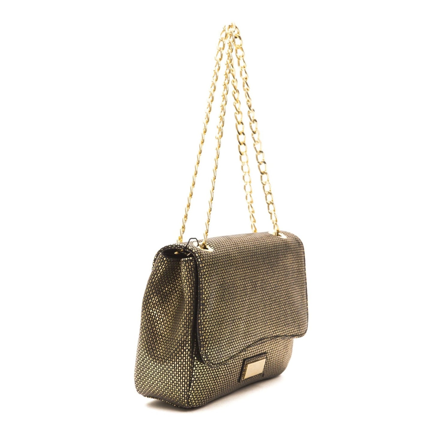 Pompei Donatella Black Leather Women Crossbody Bag Pompei Donatella
