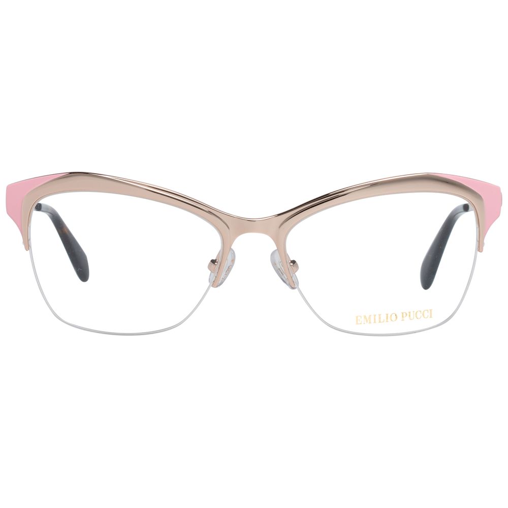 Emilio Pucci Gold Metal Glasses Frames Emilio Pucci