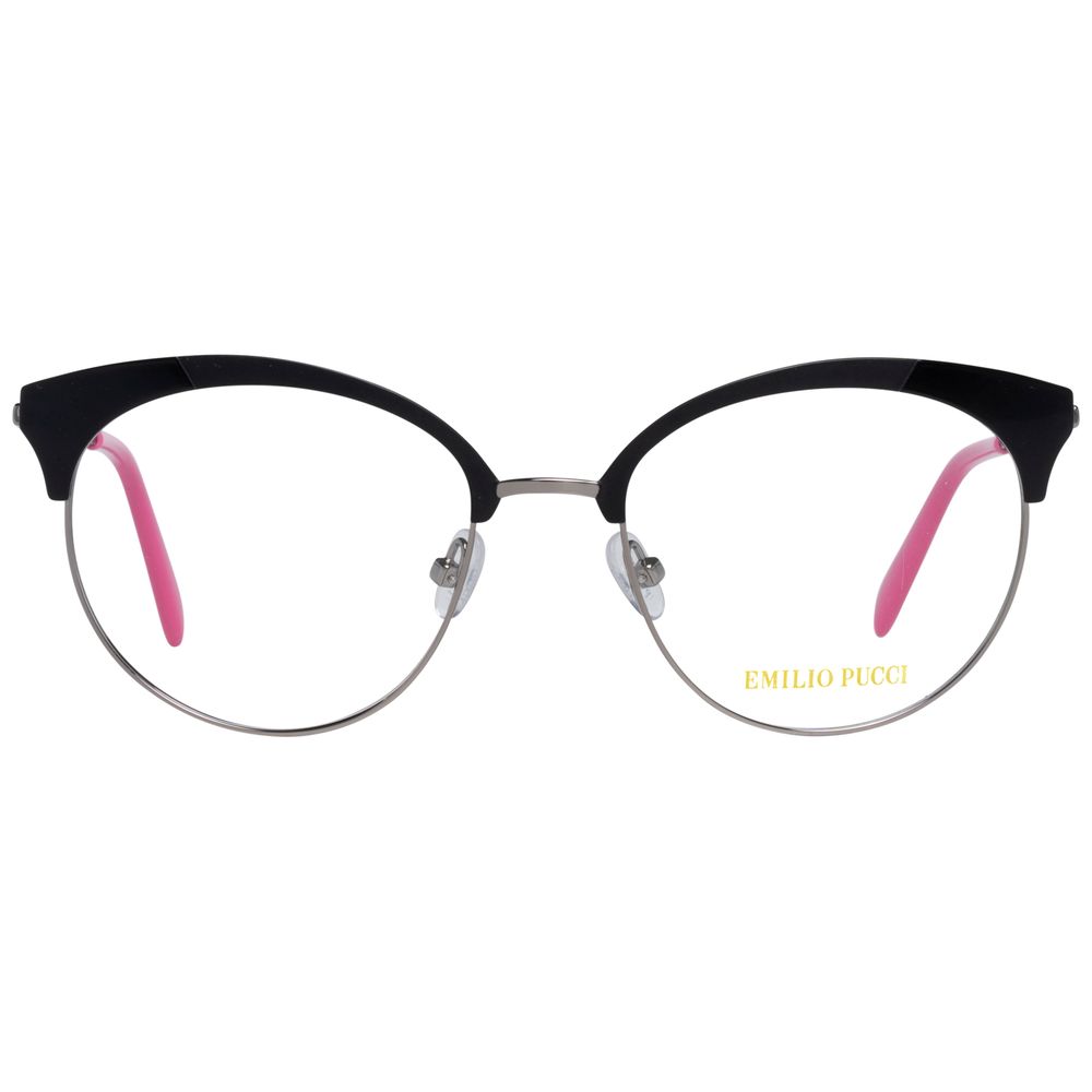 Emilio Pucci Black Metal Glasses Frames Emilio Pucci