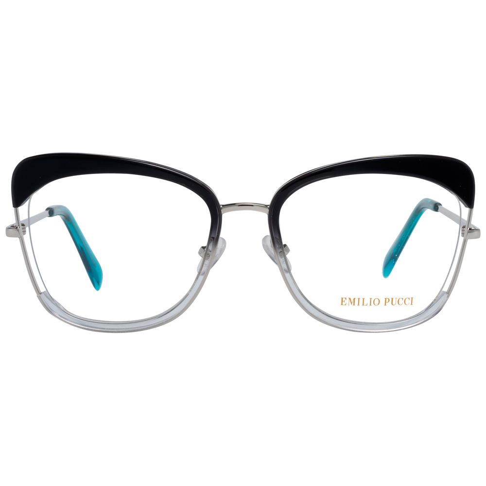 Emilio Pucci Black Metal Glasses Frames Emilio Pucci