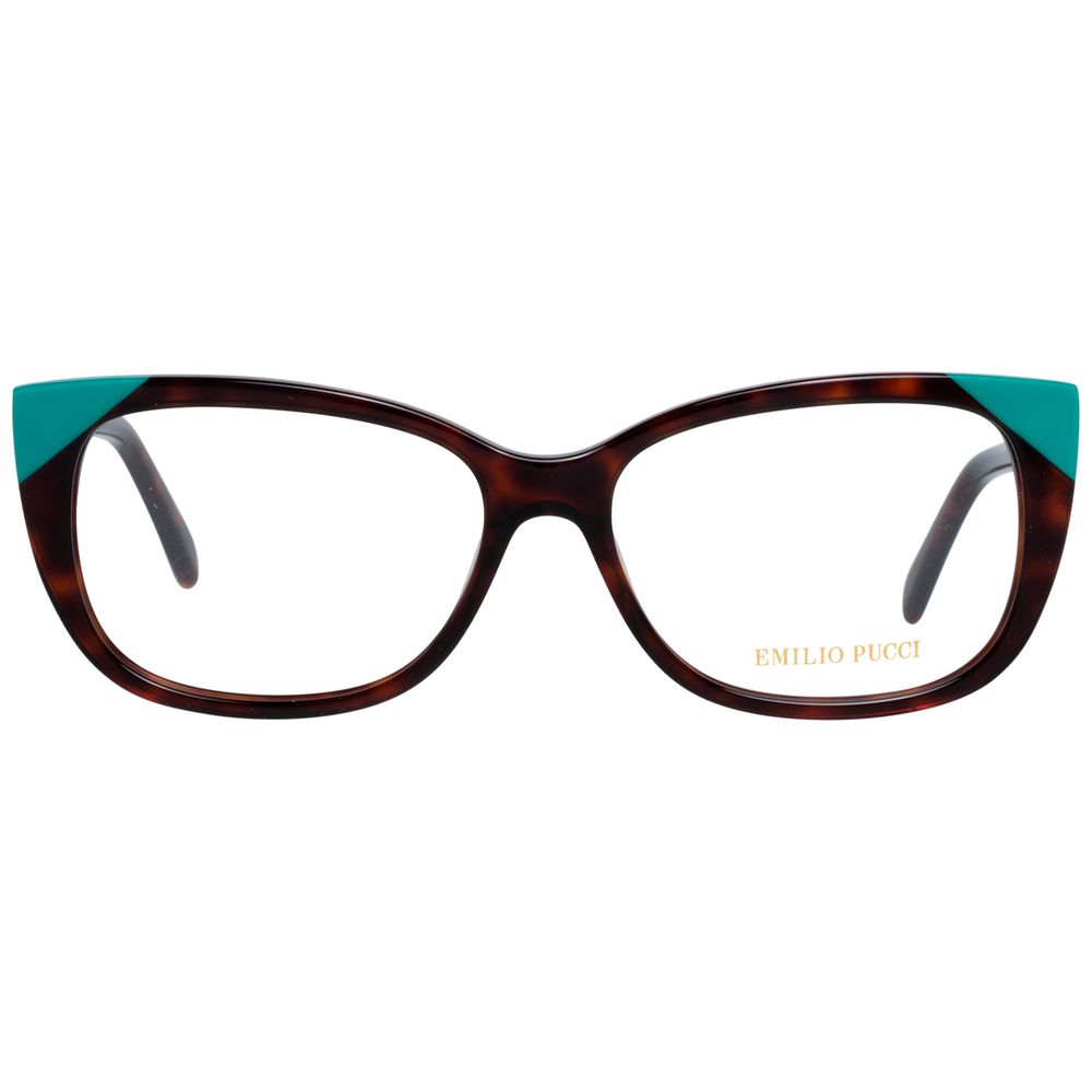 Emilio Pucci Brown Plastic Glasses Frames Emilio Pucci