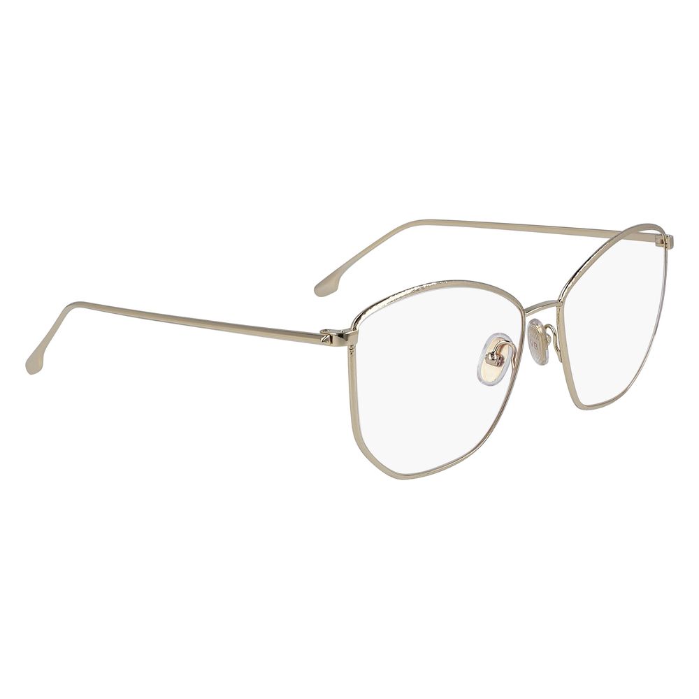 Victoria Beckham Gold Metal Glasses Frames Victoria Beckham