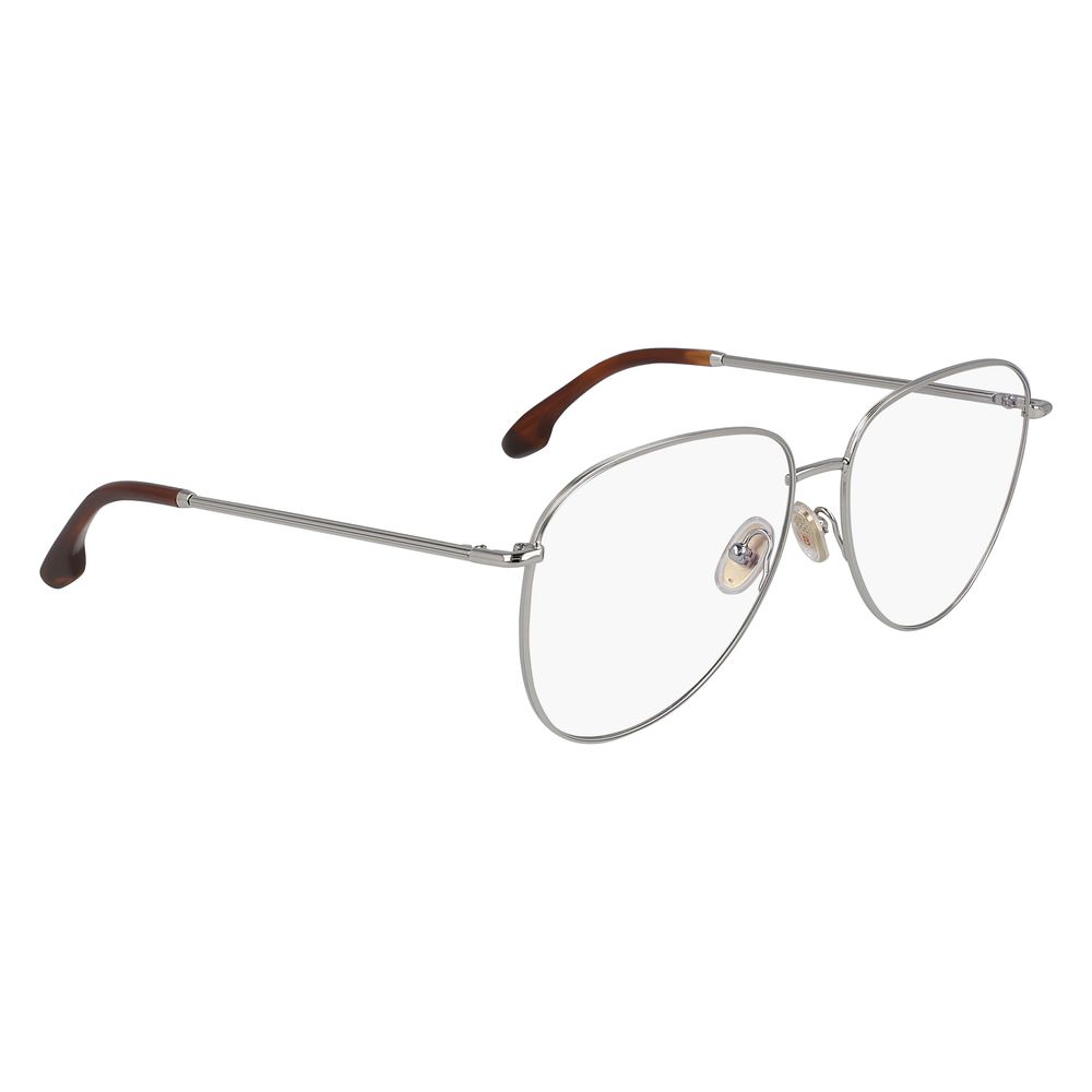 Victoria Beckham Gray Metal Glasses Frames Victoria Beckham