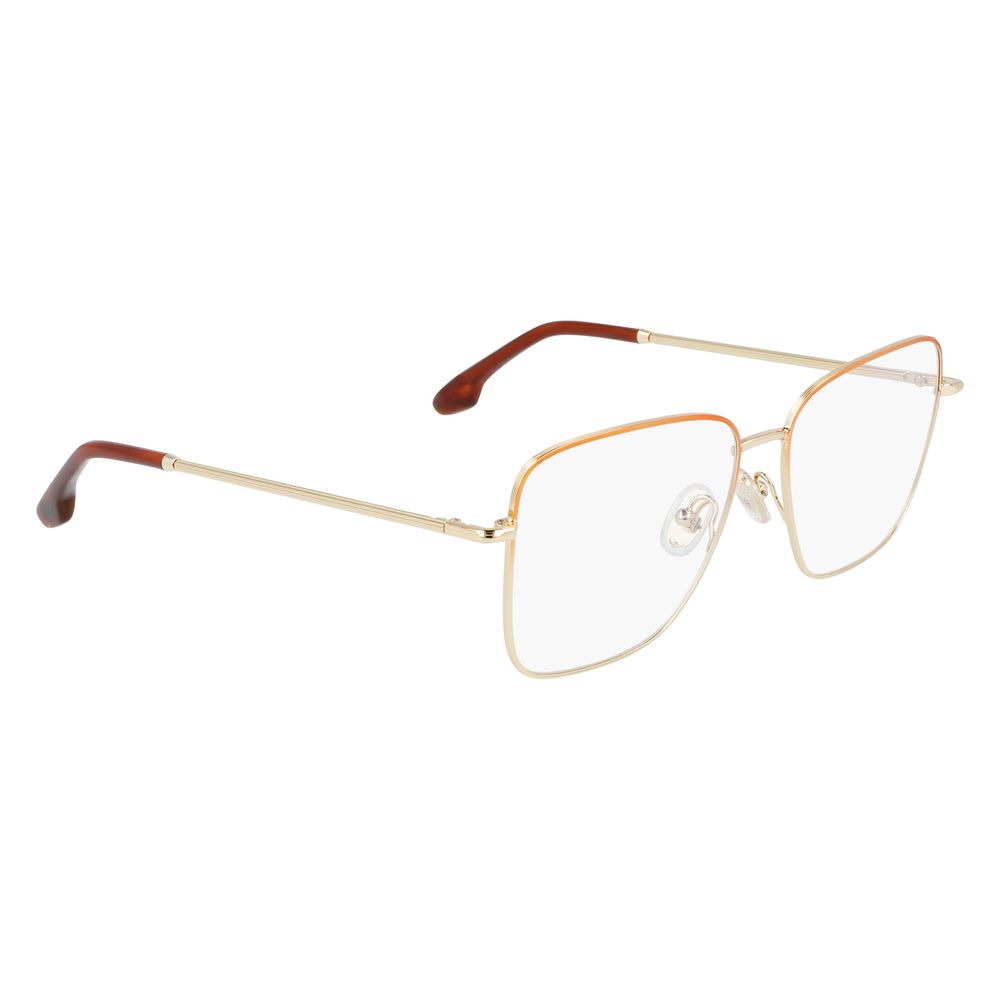 Victoria Beckham Brown Metal Glasses Frames Victoria Beckham