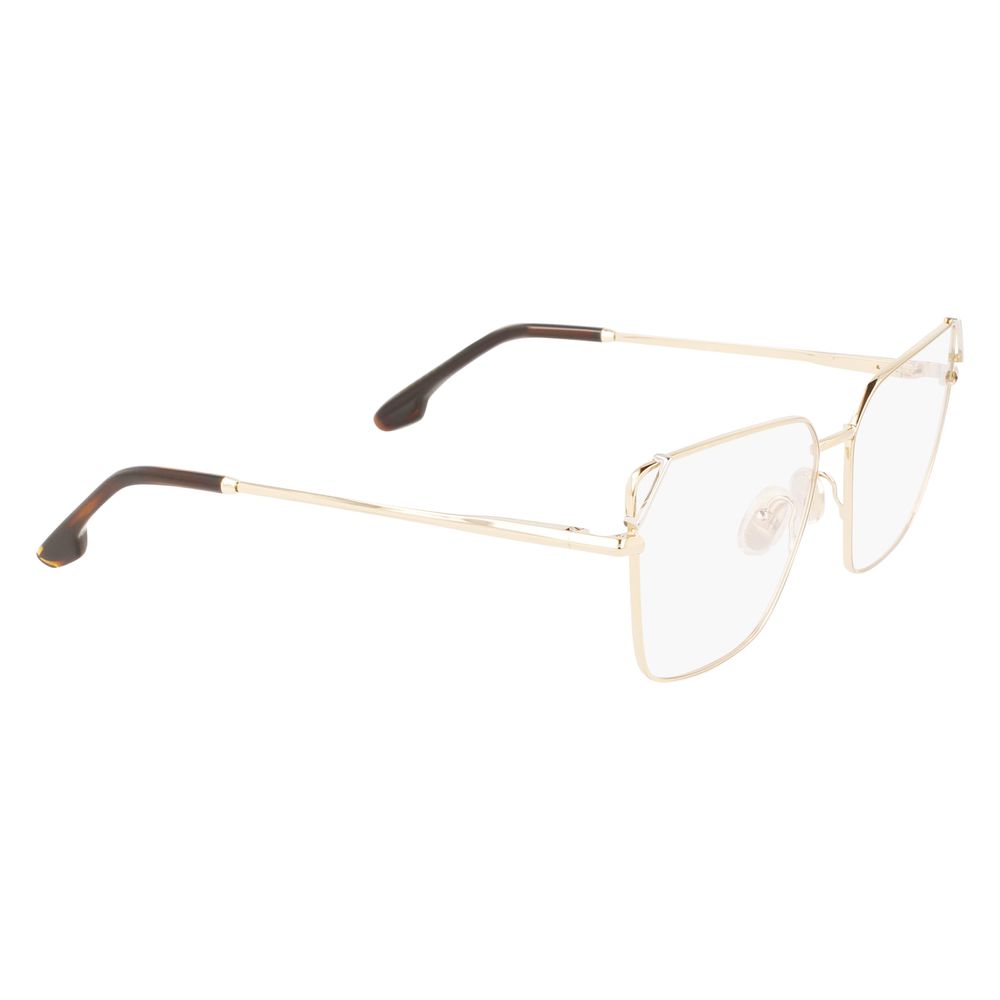 Victoria Beckham Gold Metal Glasses Frames Victoria Beckham