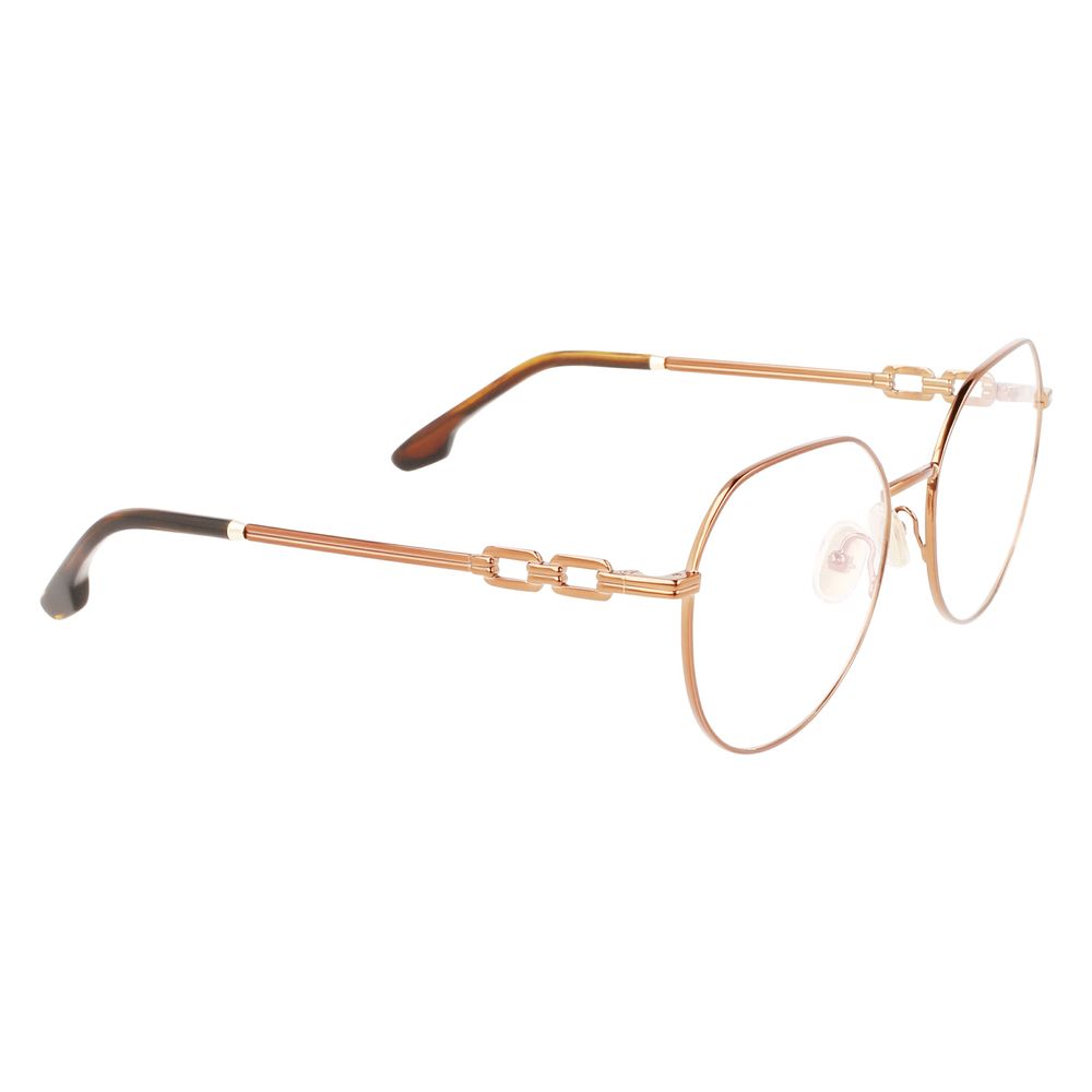 Victoria Beckham Brown Metal Glasses Frames Victoria Beckham