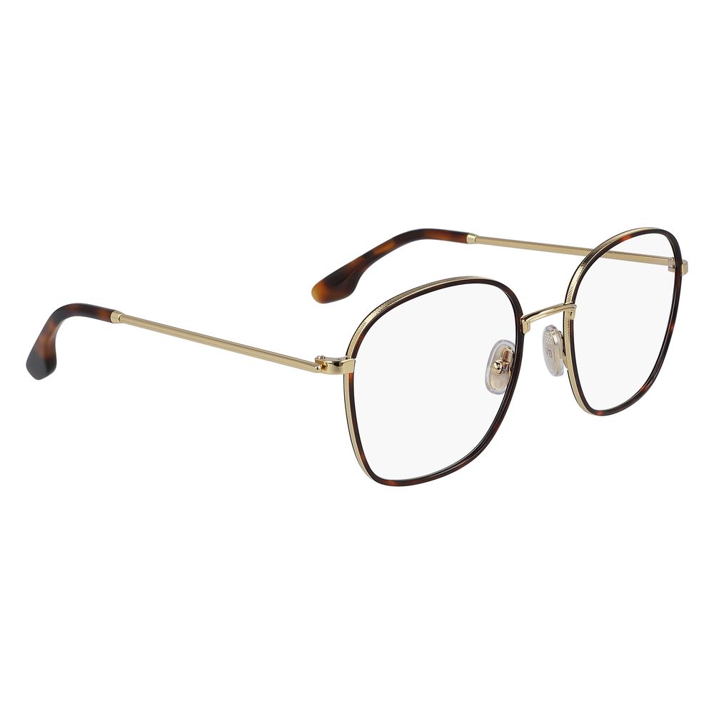 Victoria Beckham Brown Metal Glasses Frames Victoria Beckham
