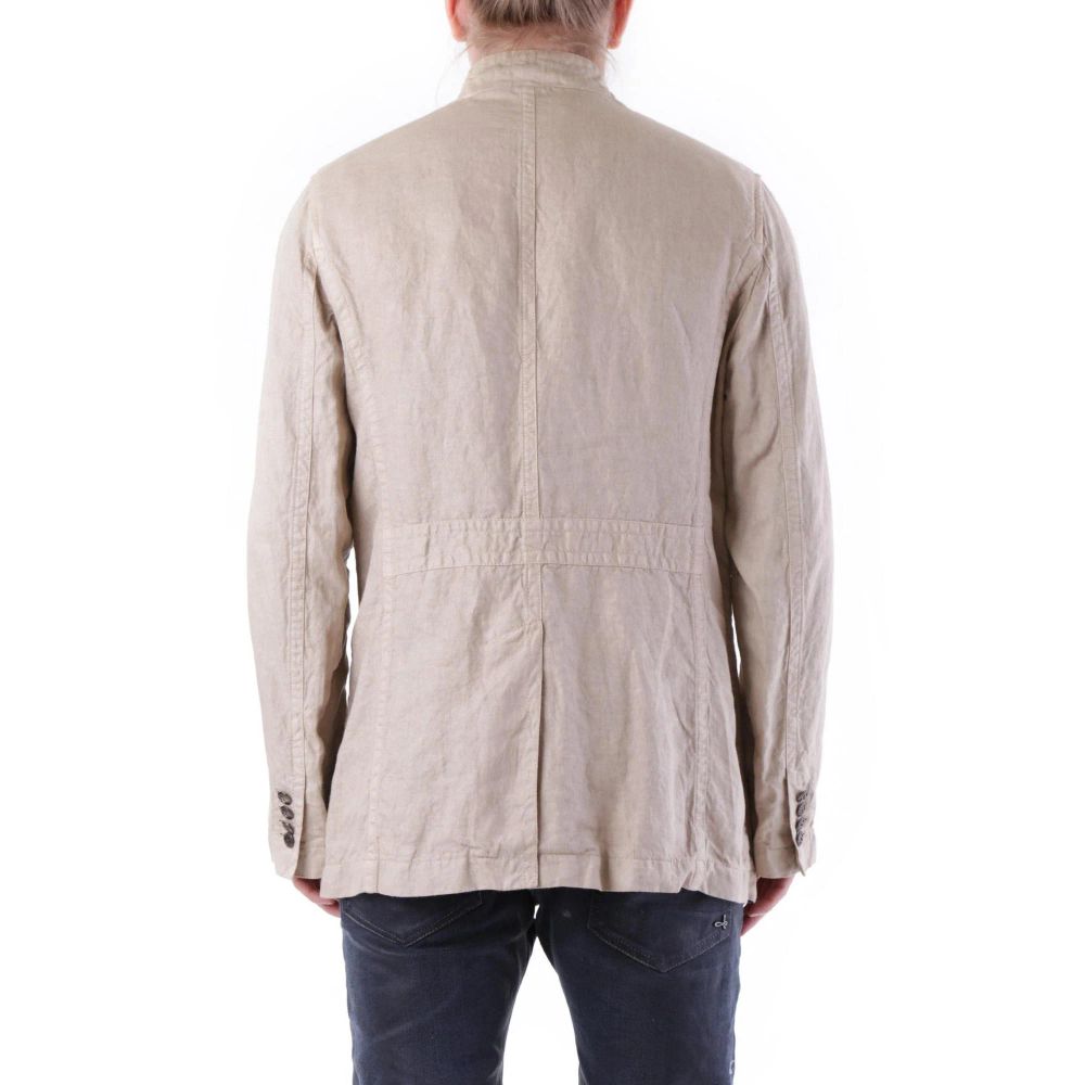 Husky Beige Linen Coat Husky
