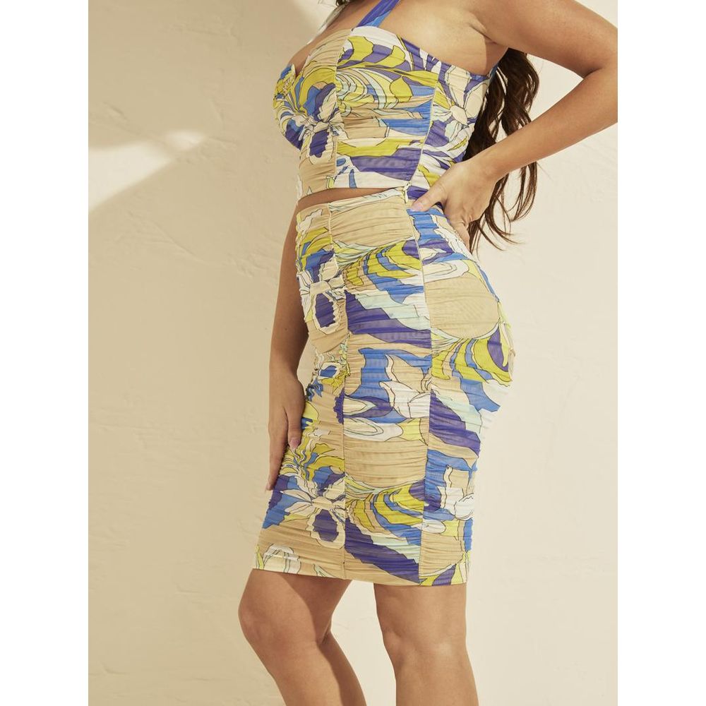 Guess Multicolor Polyamide Mini Skirt Guess