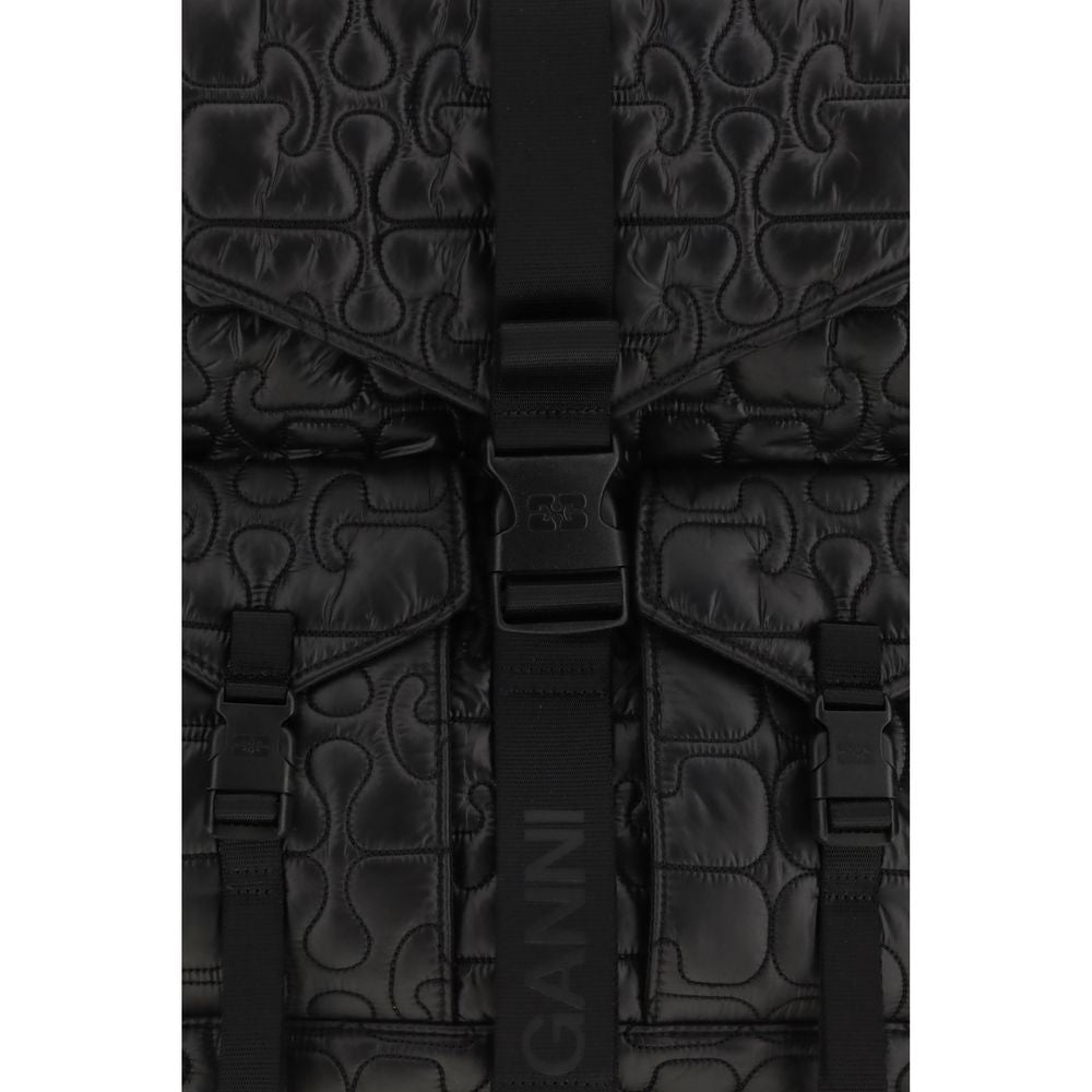 Ganni Black Polyamide Backpack Ganni