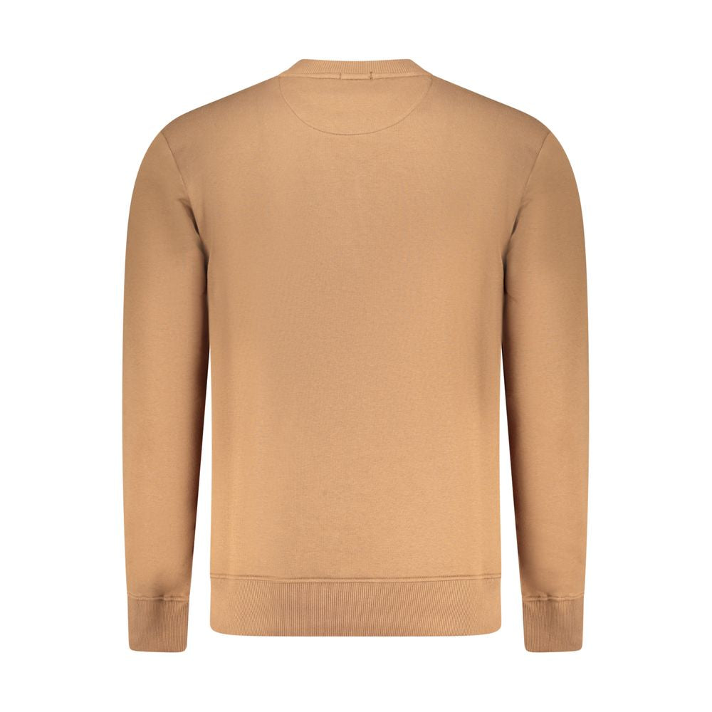 Coveri Moving Marrone Cotton Men Sweatshirt Coveri Moving