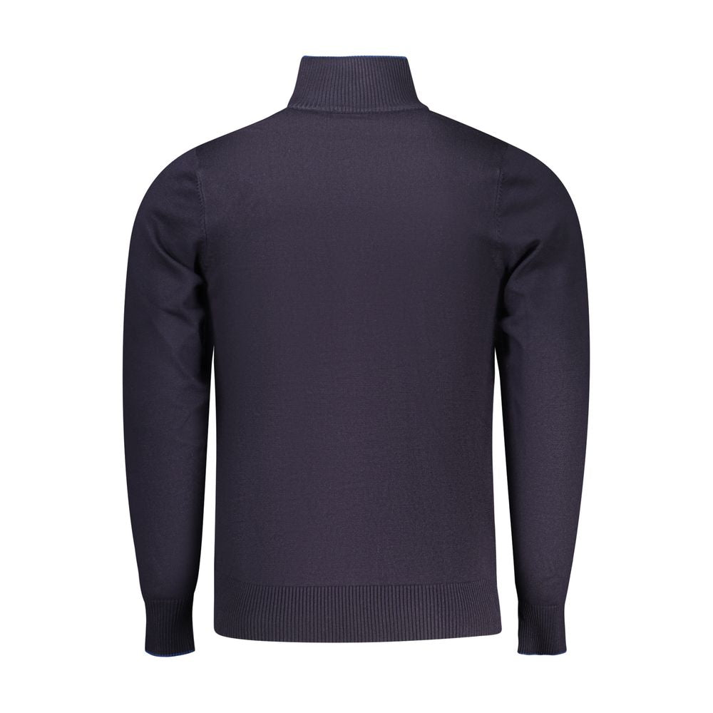 Coveri Moving Blue Viscose Men Sweater Coveri Moving