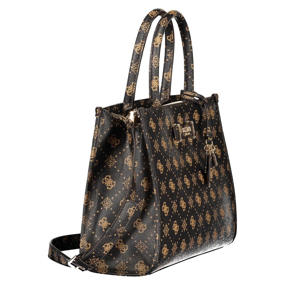 Guess Jeans Marrone Poliuretano Woman Handbag Guess Jeans
