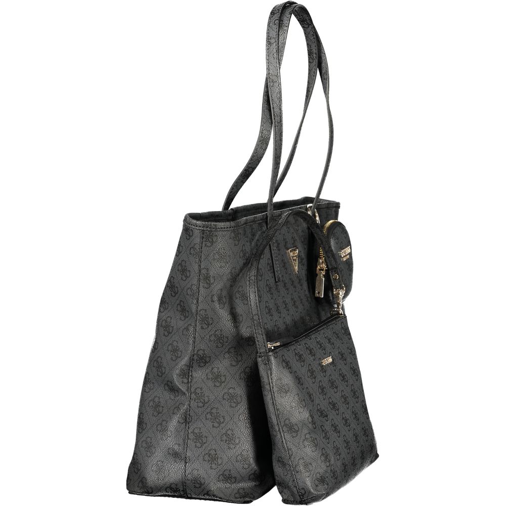 Guess Jeans Grigio Poliuretano Women Handbag Guess Jeans