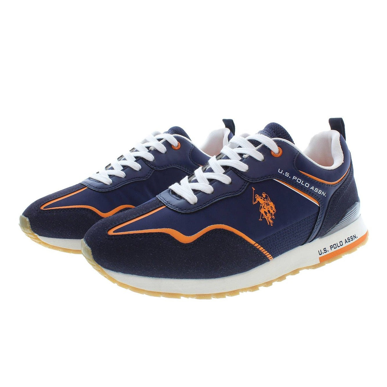 U.S. POLO ASSN. Blue Polyester Athletic Sneakers U.S. POLO ASSN.