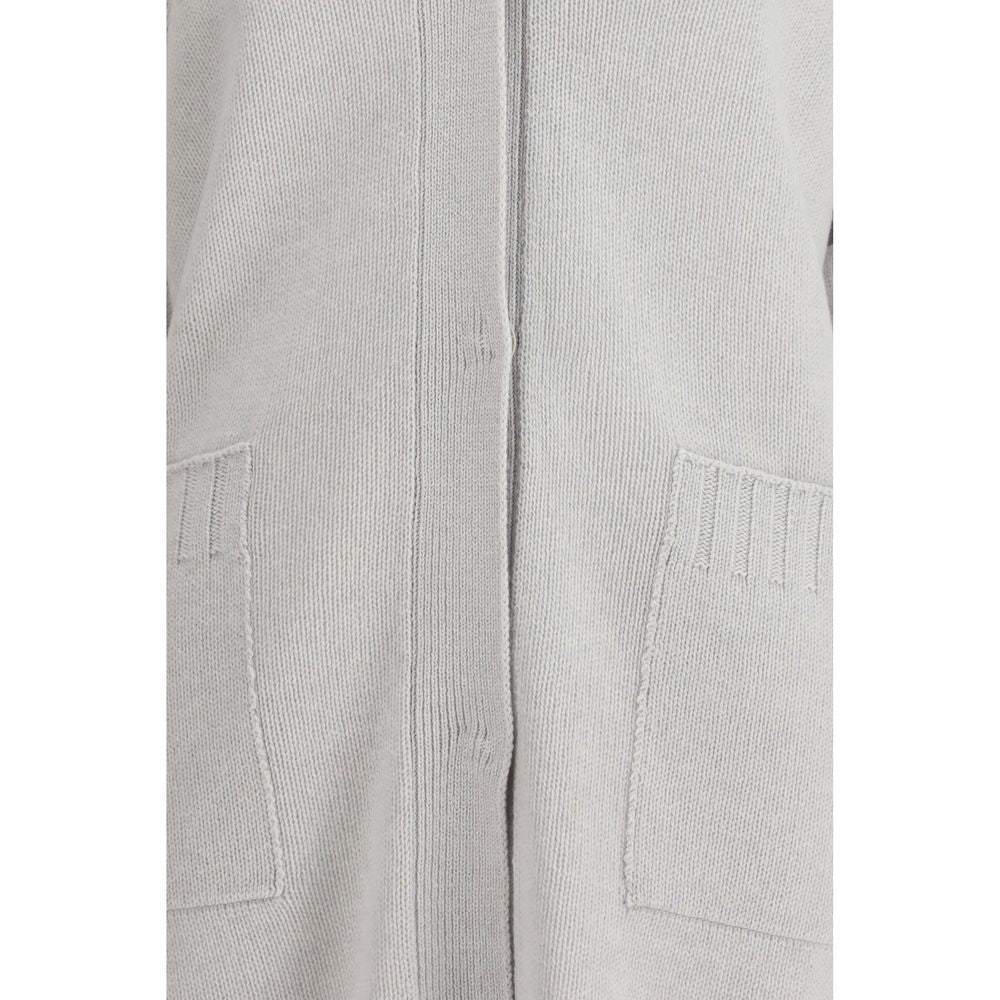 Fabiana Filippi Gray Wool Cardigan Fabiana Filippi