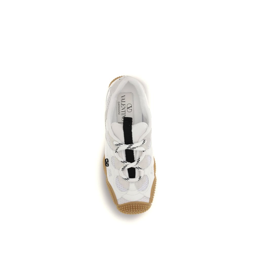 Valentino Garavani White Polyamide Athletic Sneakers Valentino Garavani
