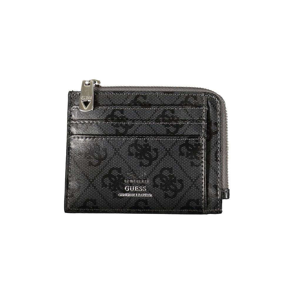 Guess Jeans Black Leather Cardholder Guess Jeans