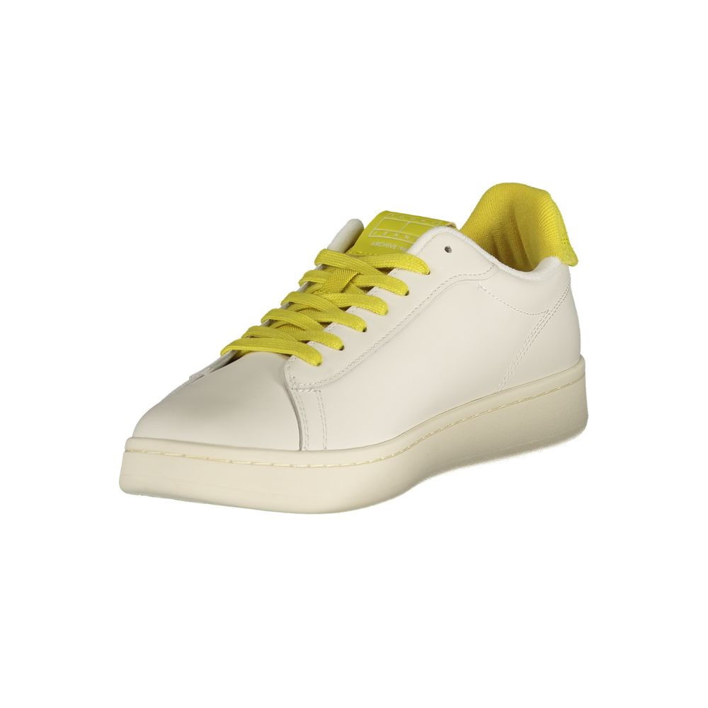 Tommy Hilfiger Bianco Polyurethane Men Sneaker Tommy Hilfiger