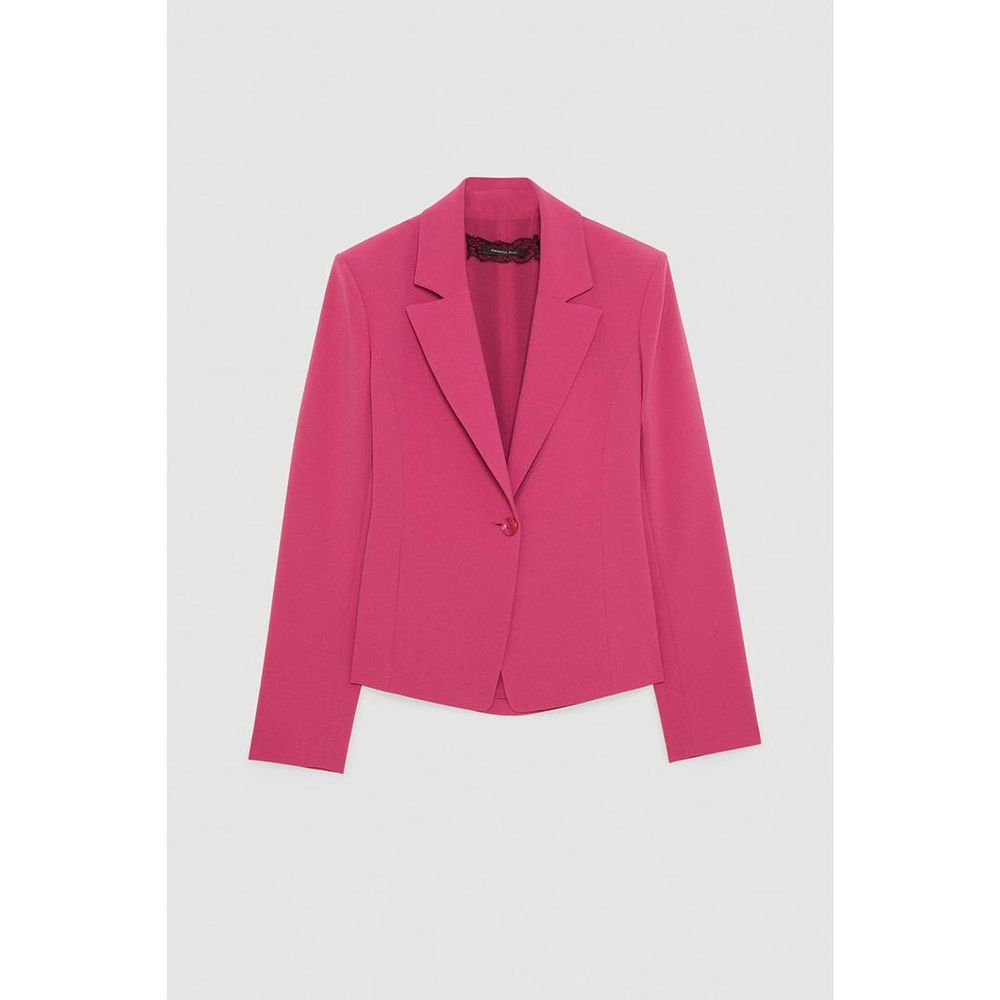 Patrizia Pepe Yellow Polyester Blazer Patrizia Pepe