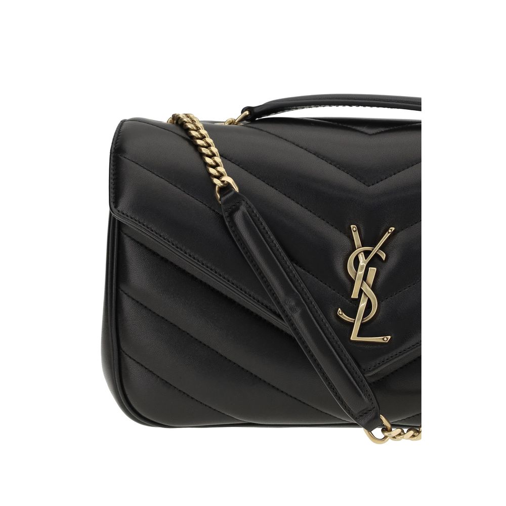 Saint Laurent Black Lamb Ovis Aries Aries Shoulder Bag Saint Laurent