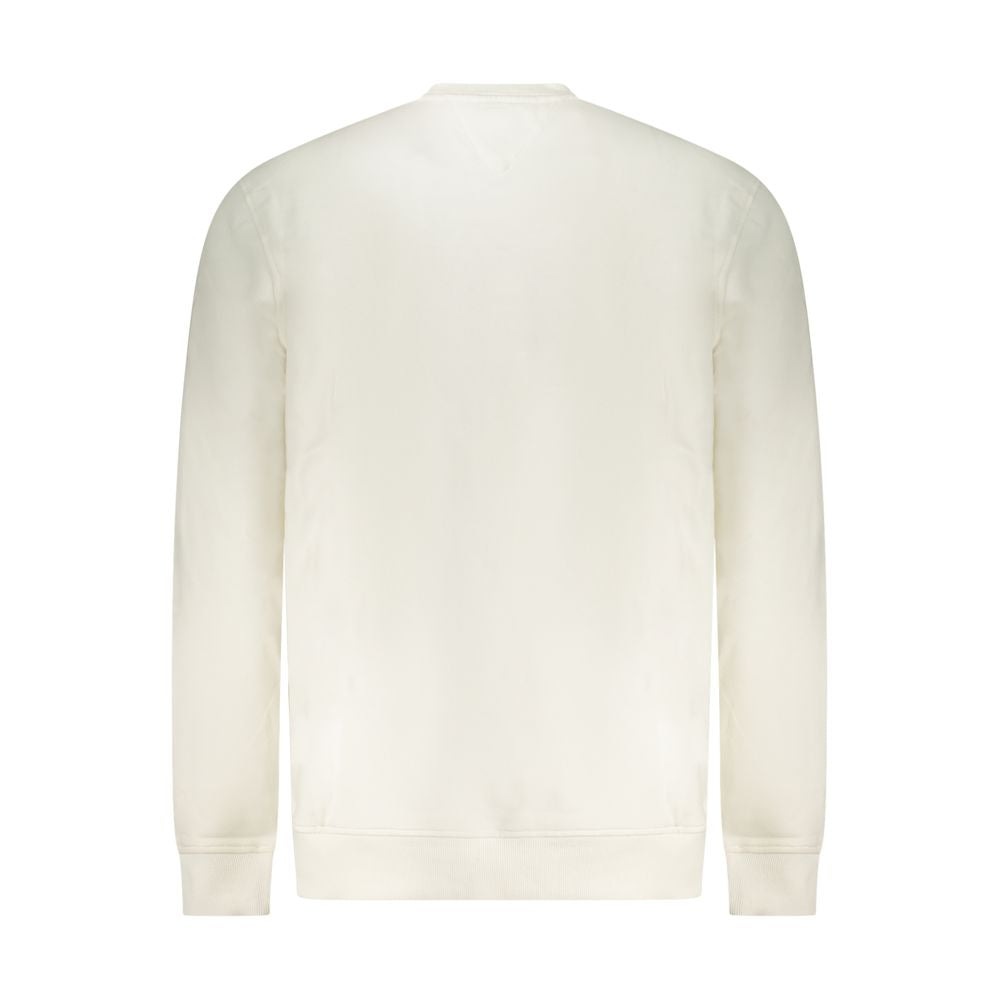 Tommy Hilfiger White Cotton Men's Sweatshirt Tommy Hilfiger