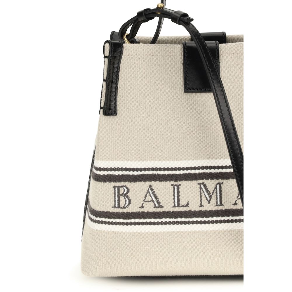Balmain Beige Cotton Shoulder Bag Balmain