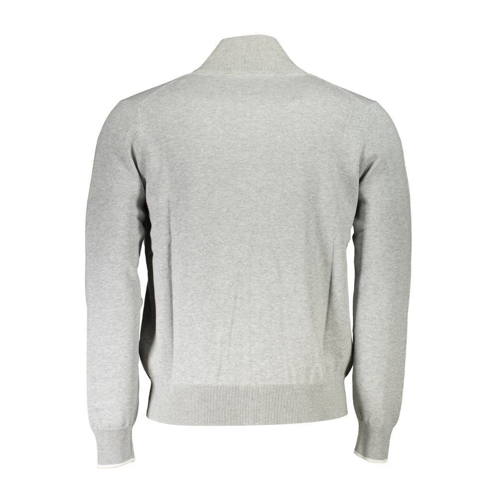 North Sails Grigio Organic Cotton Men Cardigan