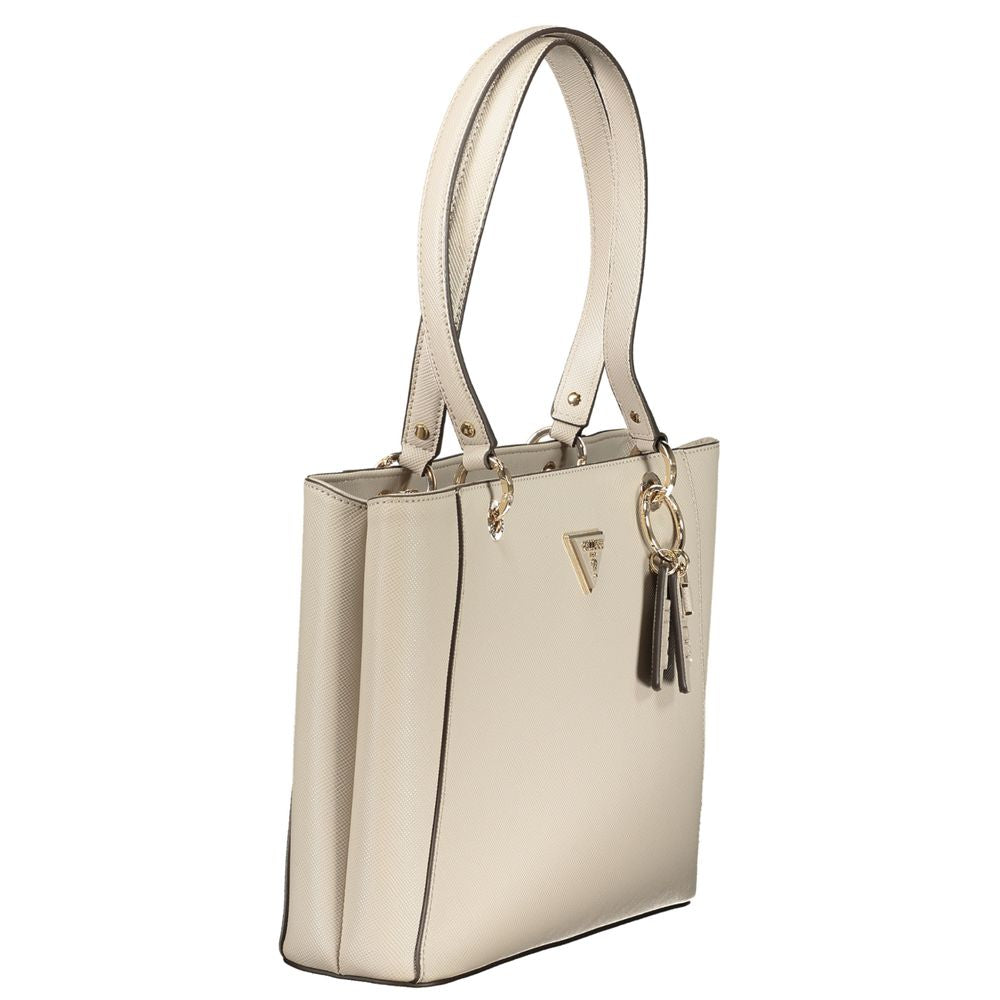 Guess Jeans Beige Poliuretano Women Handbag Guess Jeans