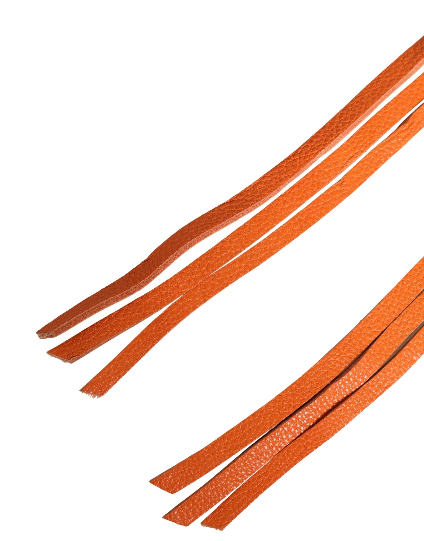 Scervino Street Orange Leather Chain Waist Metal Buckle Belt Scervino Street