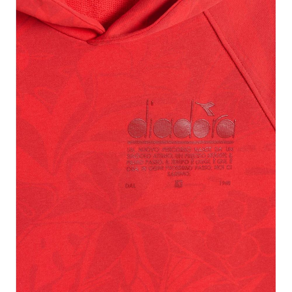Diadora Red Cotton Sweatshirt Diadora