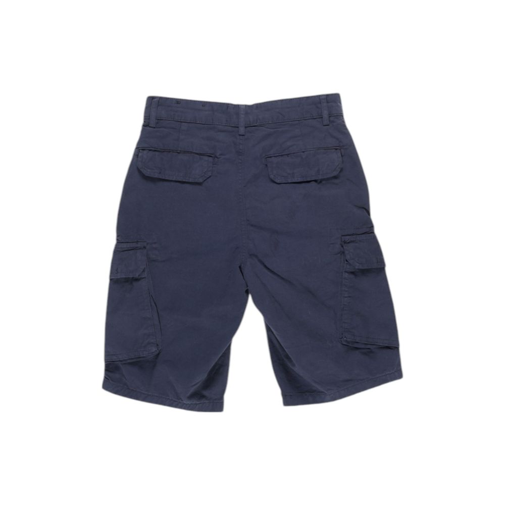 Lyle & Scott Blue Cotton Bermuda Shorts Lyle & Scott
