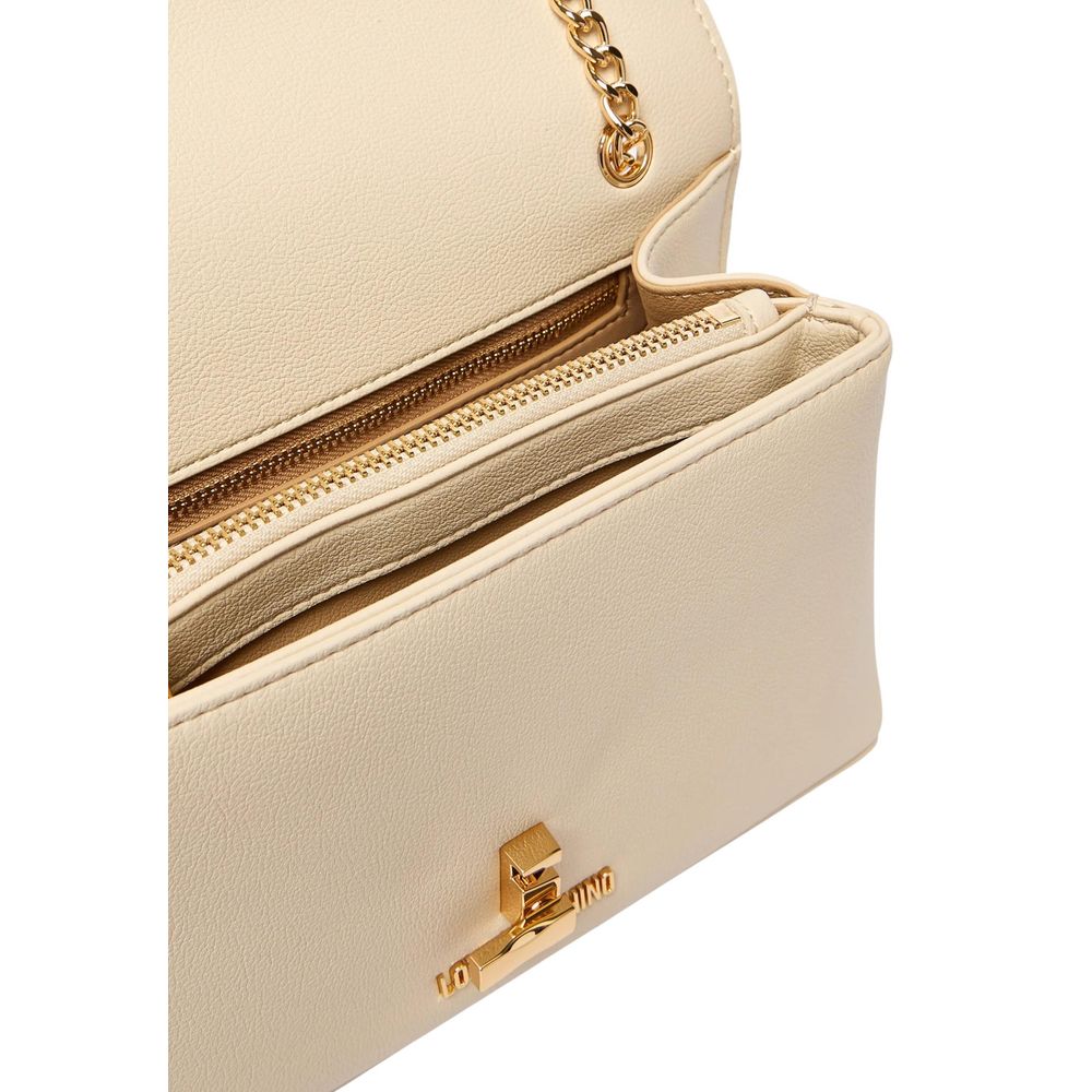 Love Moschino Beige Polyethylene Handbag Love Moschino