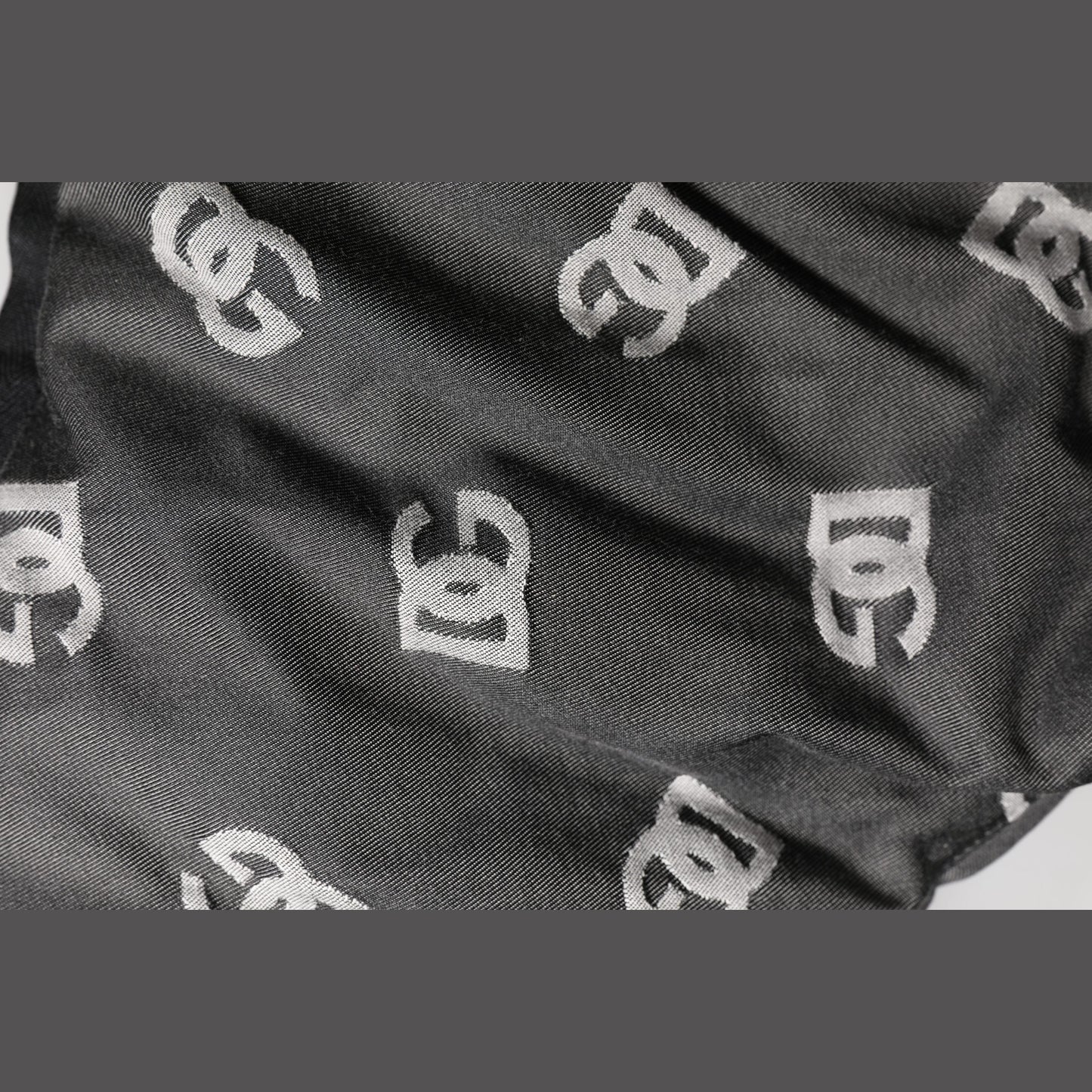 Dolce & Gabbana Black Logo Print Whole Head Wrap Capello Hat