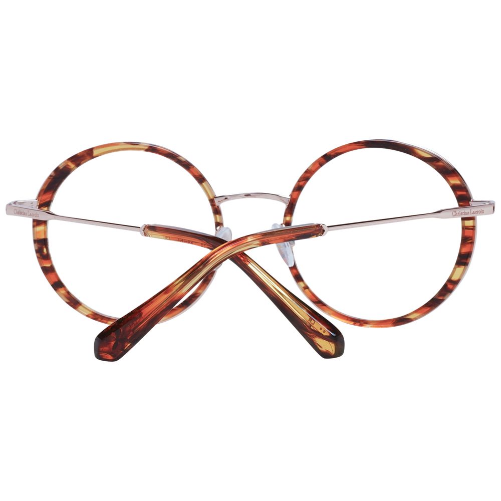 Christian Lacroix Brown Metal Glasses Frames
