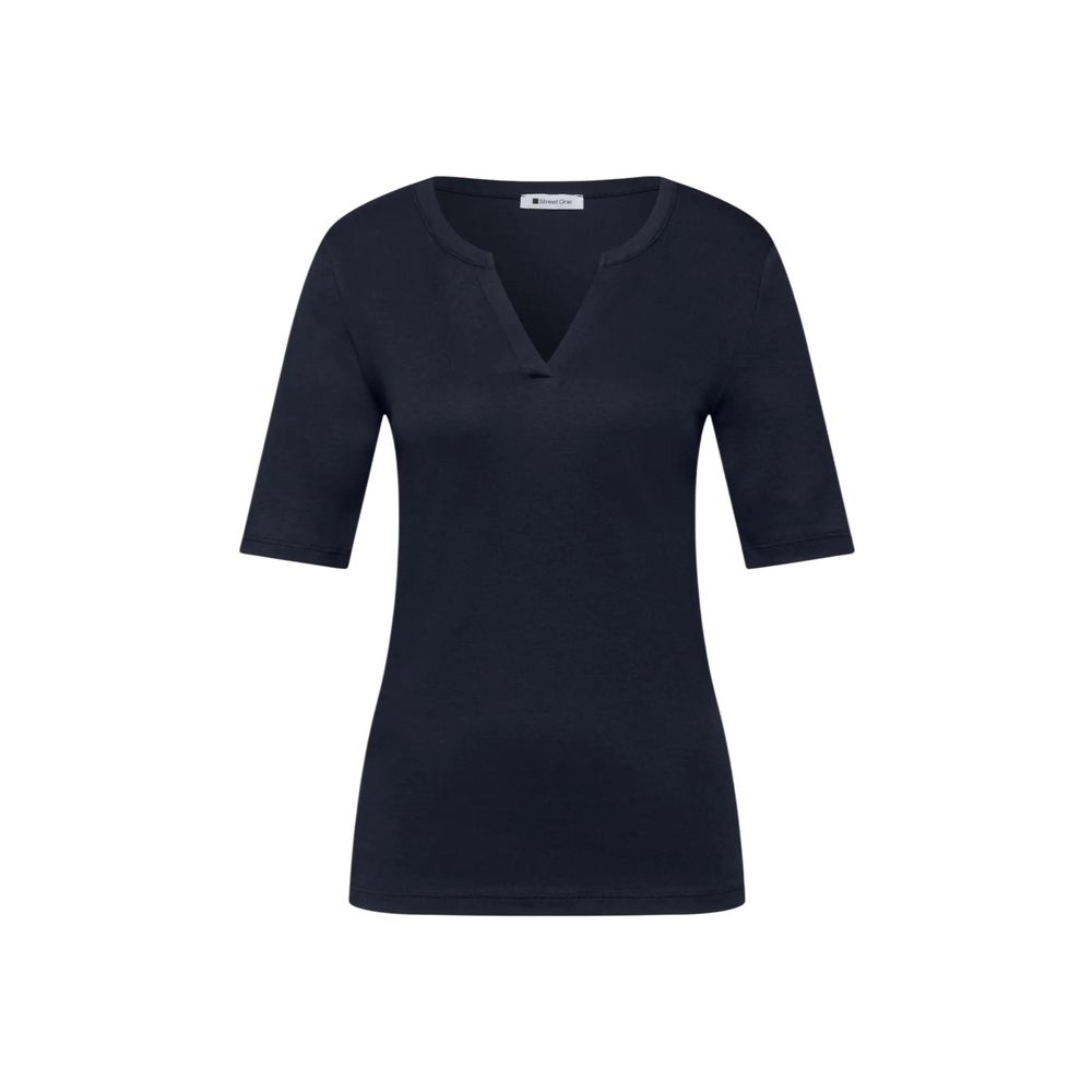 Street One Blue Cotton T-Shirt Street One