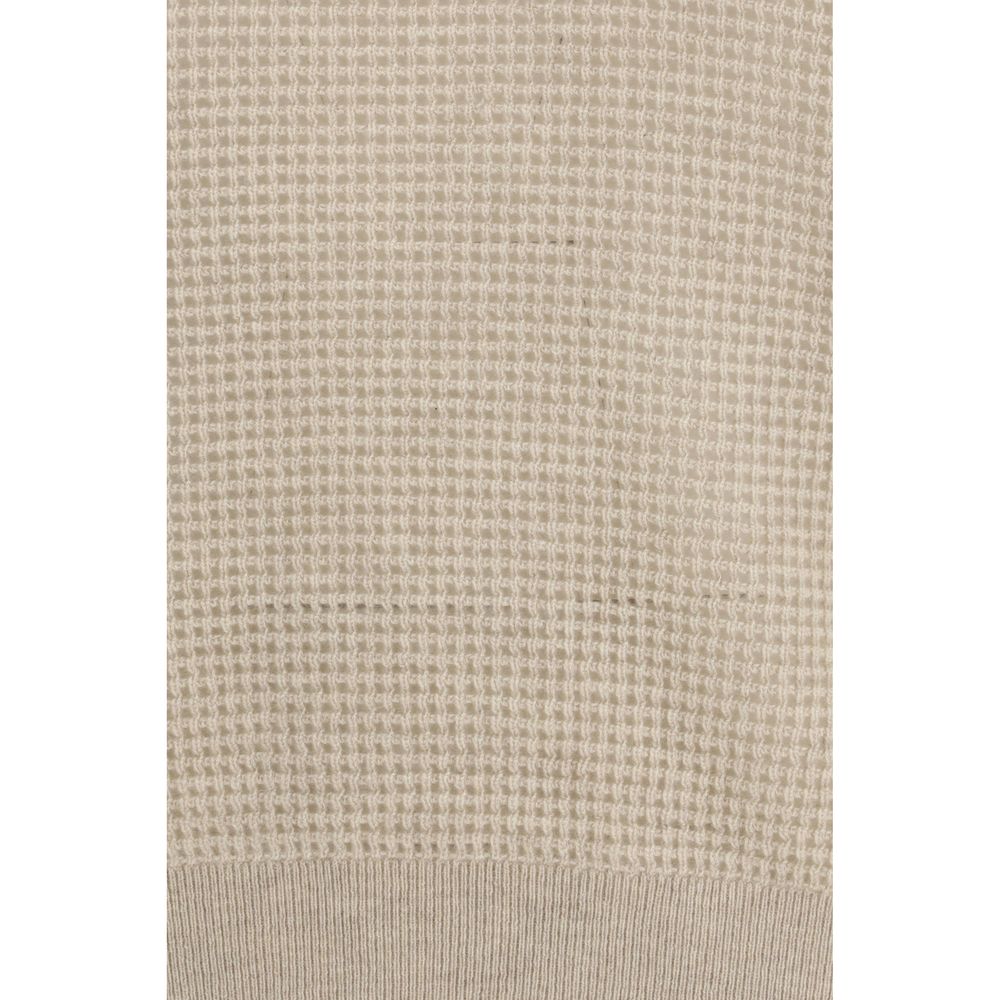 Brunello Cucinelli Beige Cashmere Sweatshirt Brunello Cucinelli