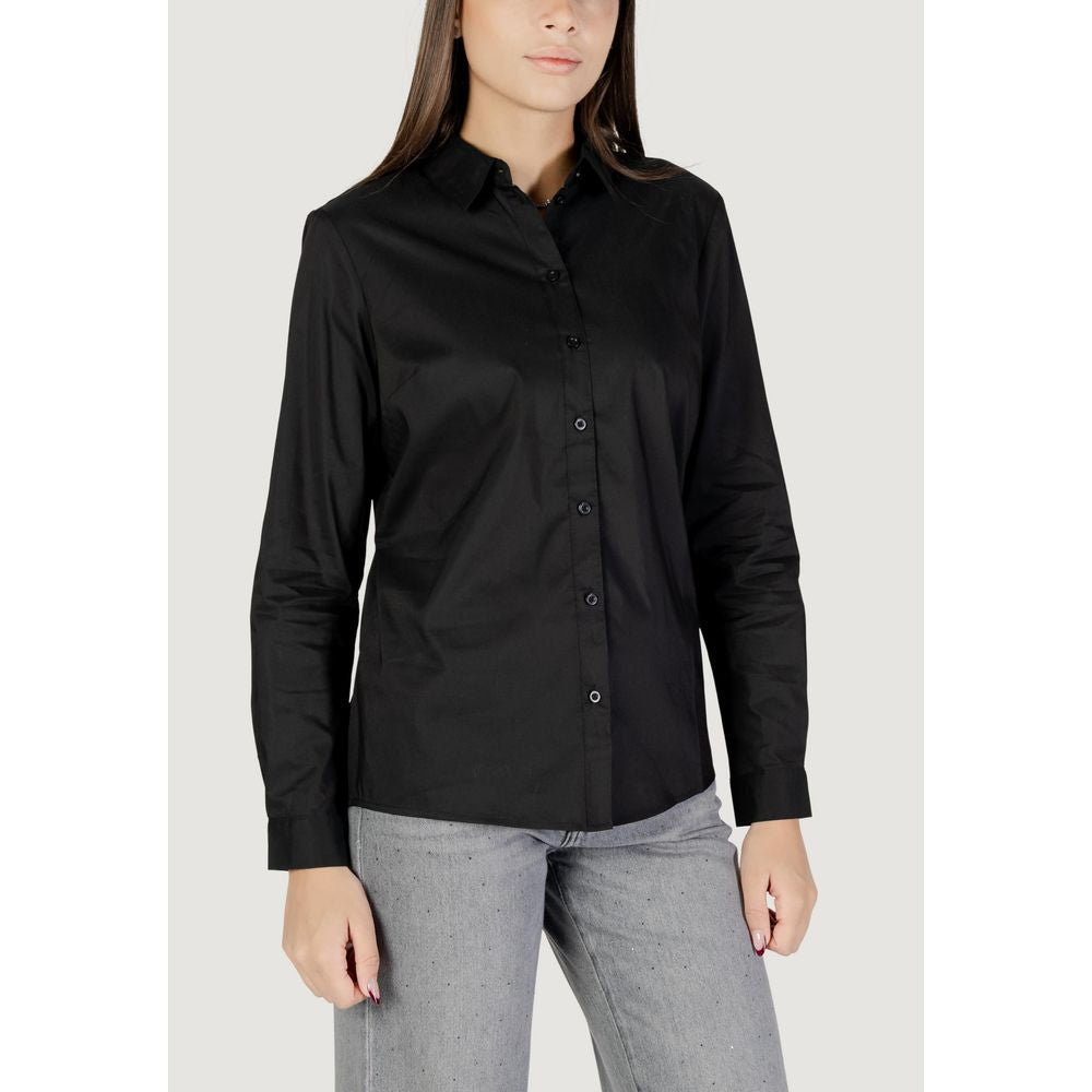 Jacqueline De Yong Black Cotton Blouse Jacqueline De Yong