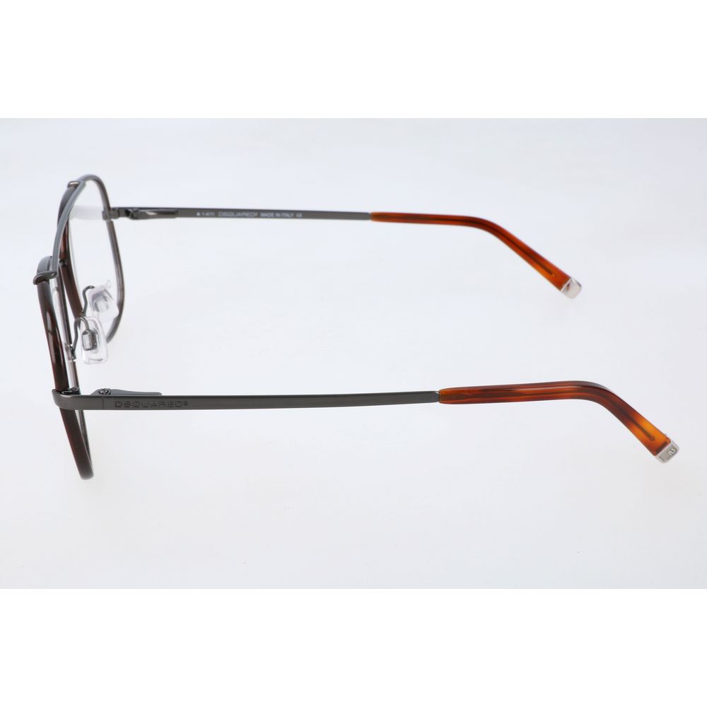Dsquared² Brown Metal Glasses Frames