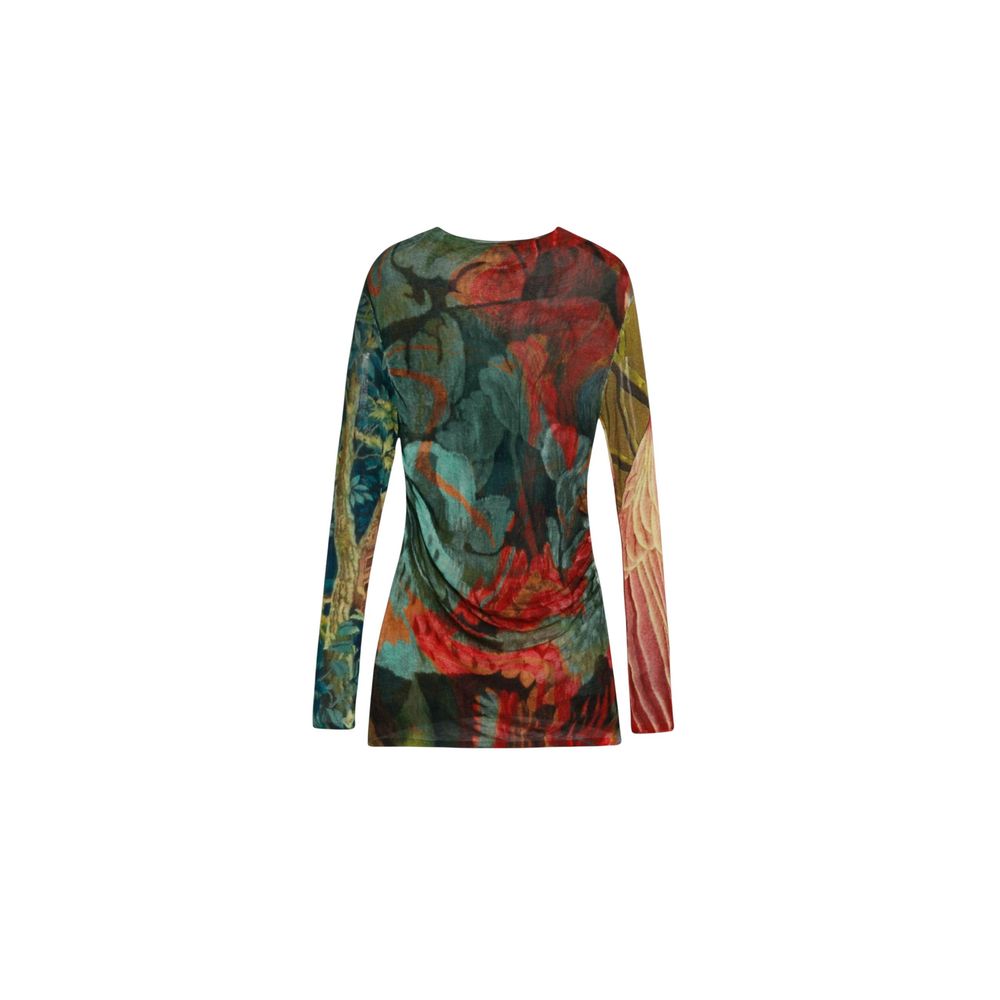 Desigual Bicolor Viscose Long Sleeve T-Shirt Desigual