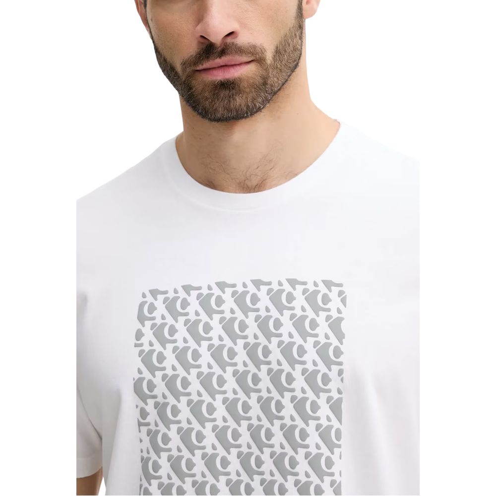 Calvin Klein Jeans White Cotton T-Shirt Calvin Klein Jeans