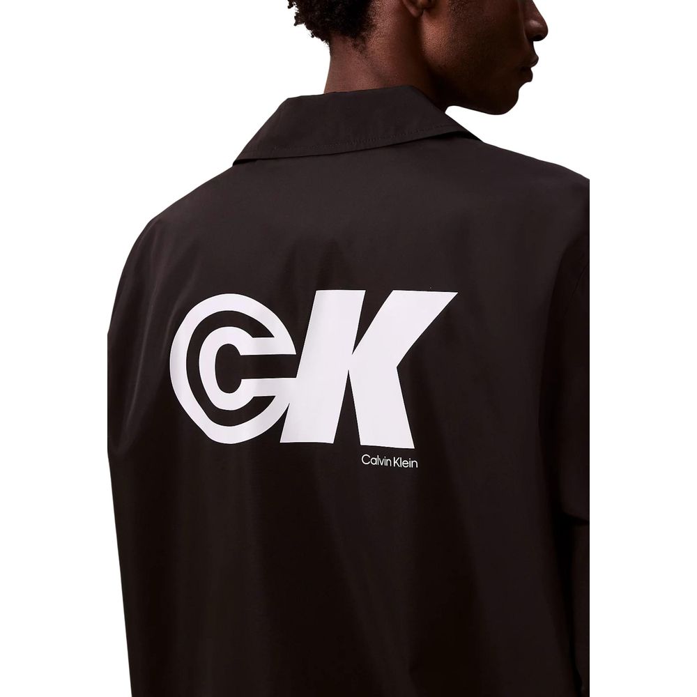 Calvin Klein Jeans Black Polyester Shell Jacket Calvin Klein Jeans
