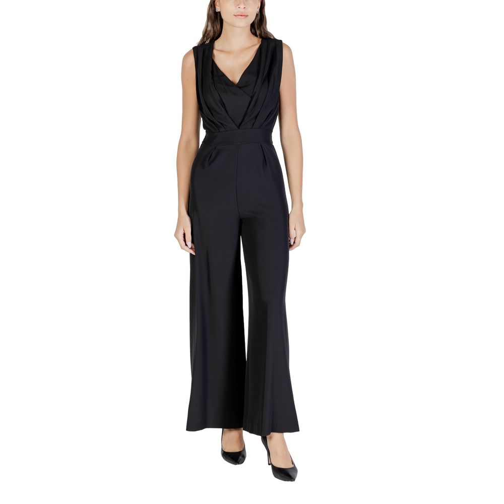 Rinascimento Black Polyester Jumpsuit Rinascimento