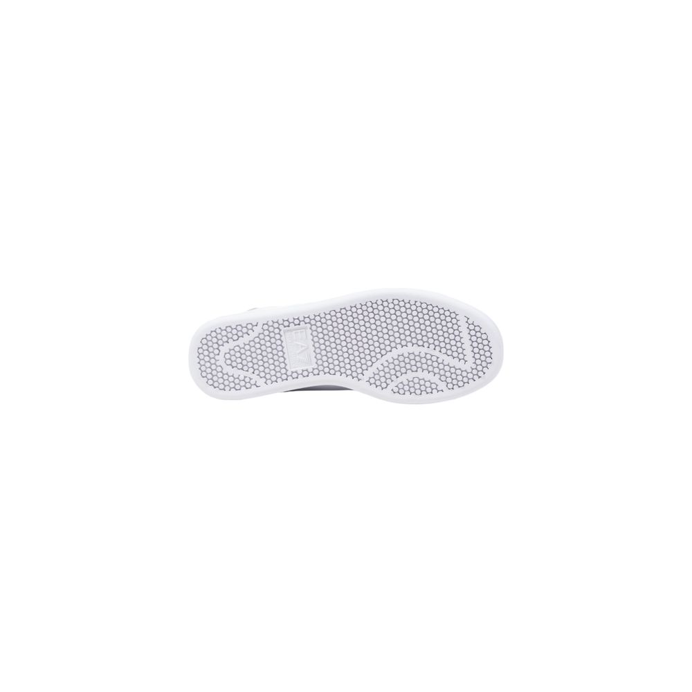 EA7 Emporio Armani White Leather Low Top Sneakers EA7 Emporio Armani