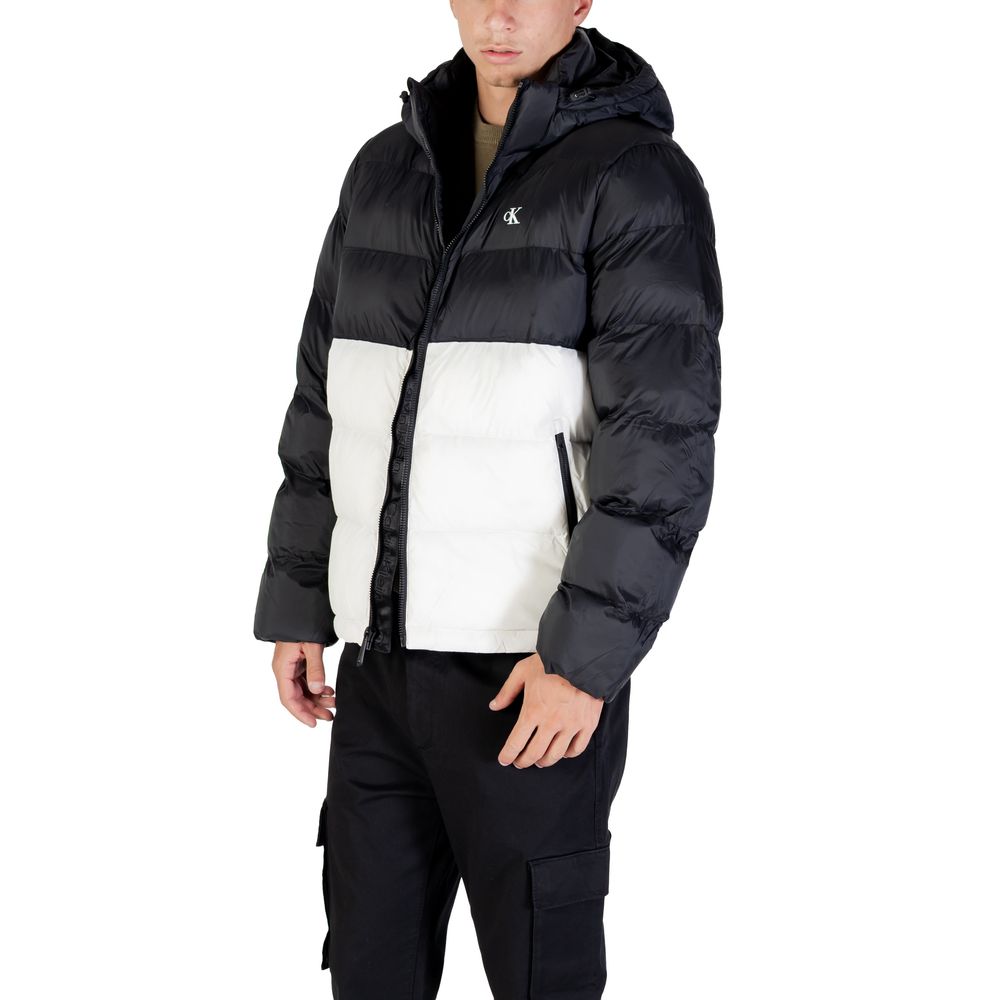 Calvin Klein Jeans Cream Polyamide Coat Calvin Klein Jeans