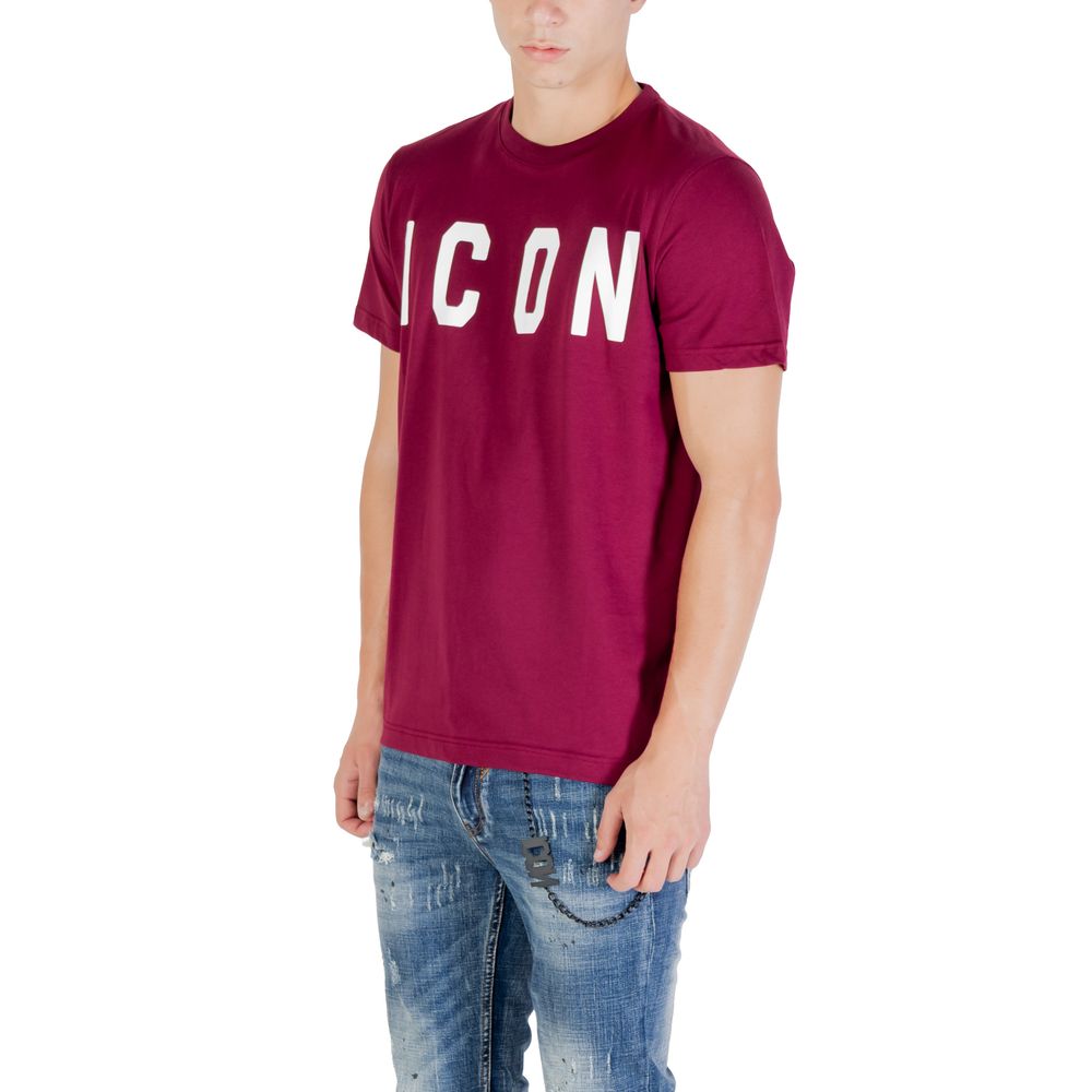 Icon Bordeaux Cotton T-Shirt Icon