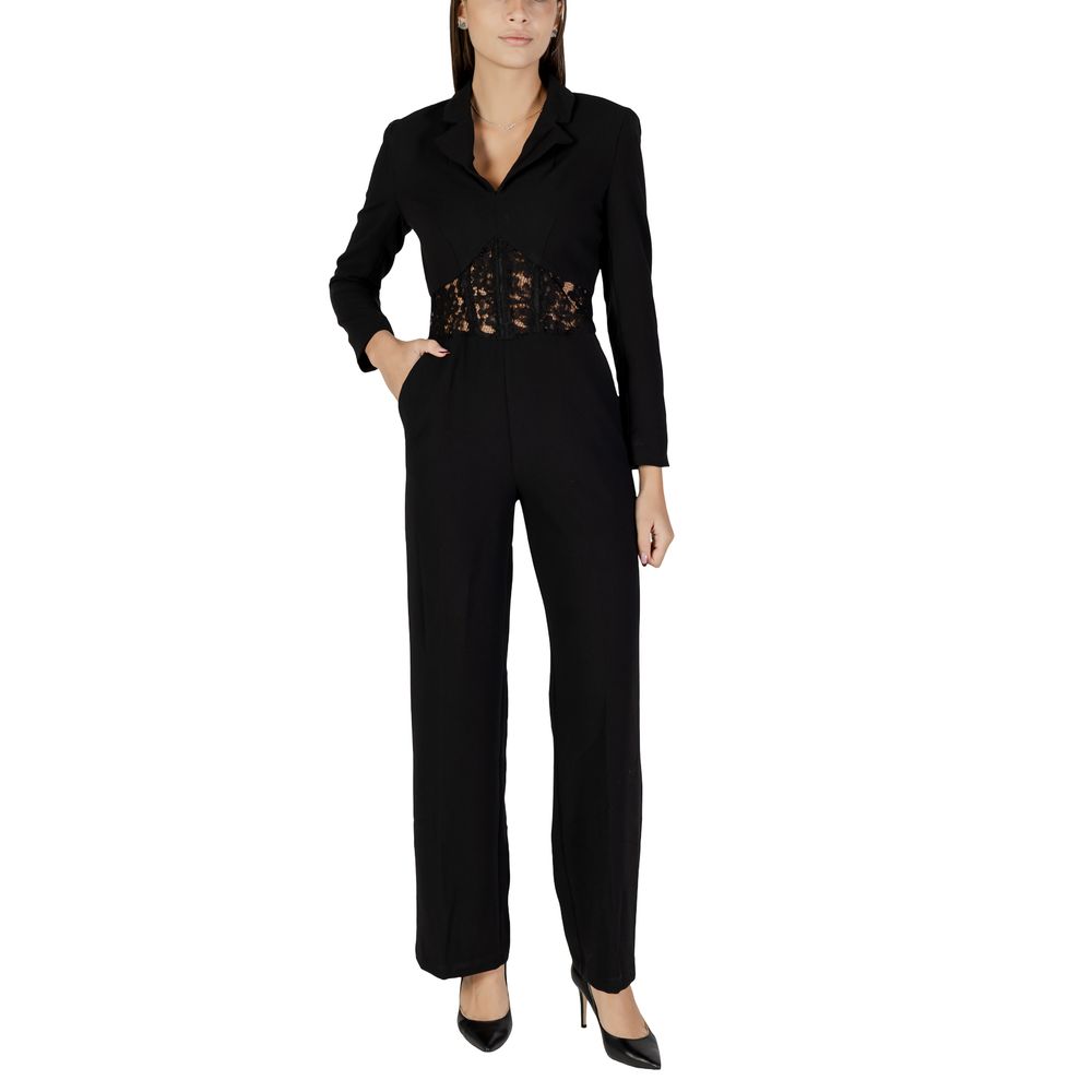 Morgan De Toi Black Polyester Rompers Morgan De Toi