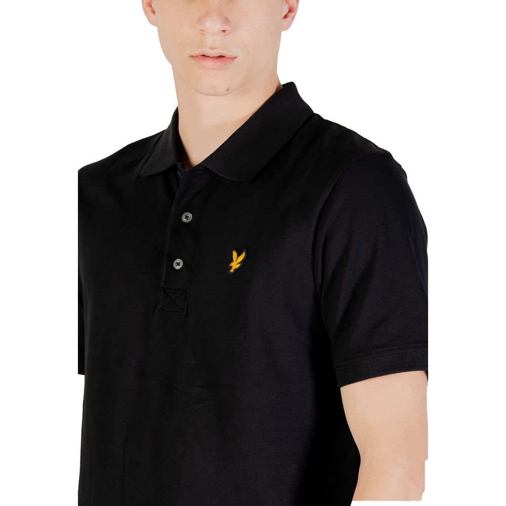 Lyle & Scott Black Cotton Polo Shirt Lyle & Scott