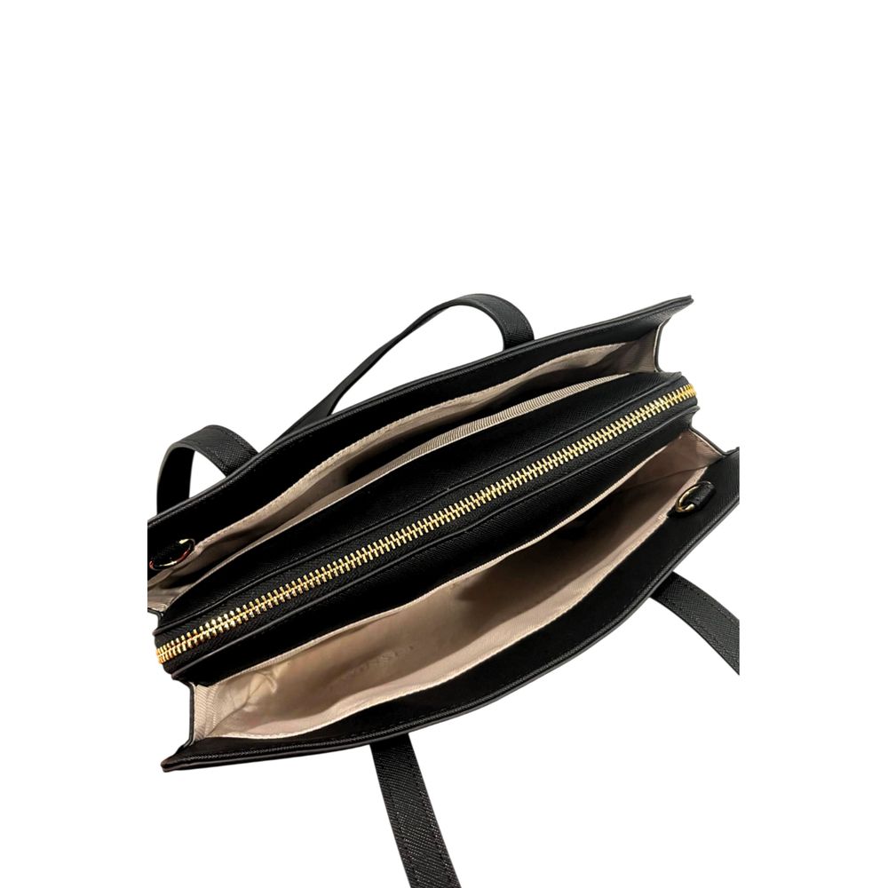Twinset Black PU Women Shoulder Bag Twinset