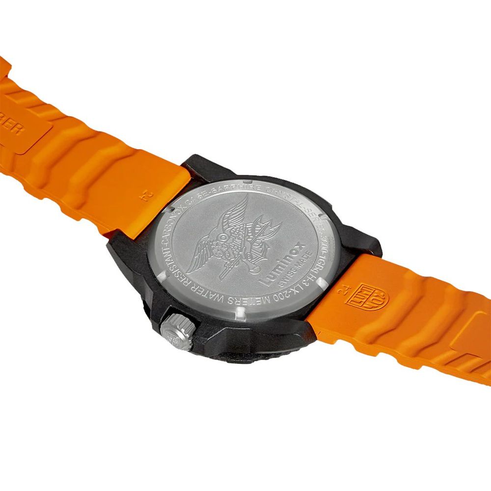 Luminox Orange Rubber Sport Watch Luminox